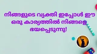 ♦️✨അവർ നിങ്ങളെ ഈ ഒരു കാര്യത്തിൽ ഭയപ്പെടുന്നു!