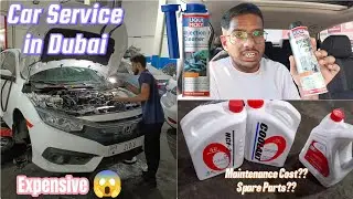 My Honda Civic's first service | Major car service in Sharjah | Maintenance Cost of owning Honda
