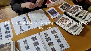 Bill Theis constructing fine art notecards
