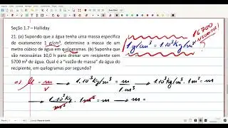 Supondo que a &aacute;gua tenha uma massa espec&iacute;fica de exatamente 1 g/cm&sup3;, determine a massa de um...