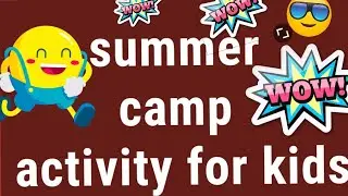 Summer camp activity for kids|fun idea for kids|paper craft|the easy art
