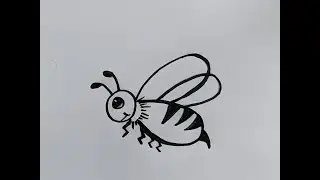 How to draw a Bee 🐝 |easy drawing|pencil drawing