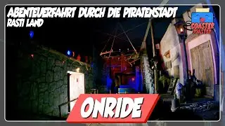 Abenteuerfahrt durch die Piratenstadt - Rasti-Land - Piraten-Darkride von Metallbau Emmeln | POV