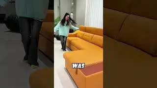 The girl spent $20,000 on an amazing sofa