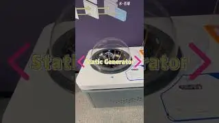 Electrostatic Rotation Physics Exhibit - Static Generator Demo, Charge Interaction Experiment