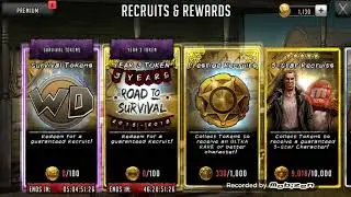 TWD:RTS-Anniversary token Pull #1, Im happy of what I got!