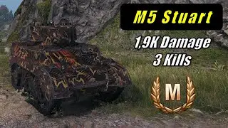 World of Tanks - M5 Stuart - Outpost | 1,9K DMG - 3 Kills | #5