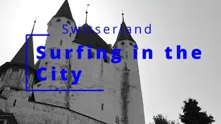 Surfing in the city, Thun, Switserland.