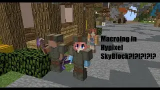 Found a MACROER??!?! in Hypixel Skyblock!!!!