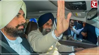 Bikram Singh Majithia twirls moustache as he walks out of Punjab jail; greeted by Akali workers