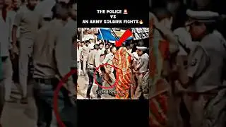 Police Vs Army Jawan🔥☠️⚔️ #police #army #soldier #indianarmy #power #commando #viral #video