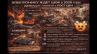 Цены на ПК и Смартфоны Взлетят в 2026? Глобальный Дефицит Памяти и Кризис Электроники