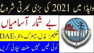 Latest WAPDA Jobs 2021 - NTDC New Jobs in Pakistan 2021 Walk in Test / Interview | Jobs Consort