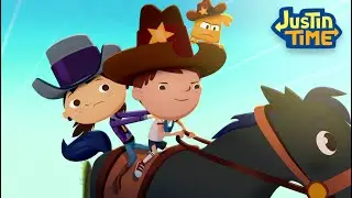 Sammy the Kid Cowboy 🤠| Justin Time | Guru Kids