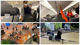 Getting ready for my trip and travel/ travelling tips for new travellers in flight