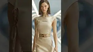 Prada AI Supermodel 🔥 Futuristic Fashion Runway 2025 | Ultra Realistic Digital Girl