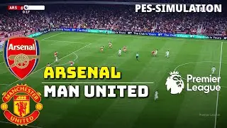 Arsenal vs Manchester United - Premier League 2025 | PES 21 Simulation