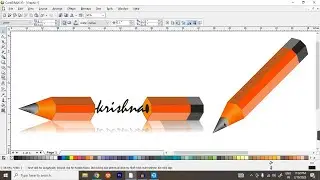 3d Pencil Logo in Coreldraw | Pencil kaise banaye coreldraw me | Coreldraw Tutorial | Coreldraw logo