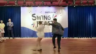 Swing Feast 2023 Lindy Hop Social Demo - Felipe Braga & Alice Mei