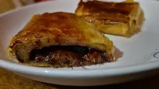 Brzinski desert sa lisnatim tijestom( punjenje čokolada  aronija, svježi sir)