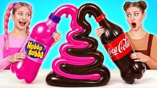 Жевательная Резинка vs Шоколадная Еда Челлендж | Простые Кулинарные Рецепты от Multi DO Challenge