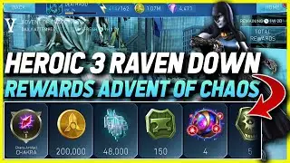 Injustice 2 Mobile | Boss Raven Down | Rewards Advent Of Chaos | Heroic 3 Tier 5