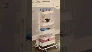 Michaels Lexington 4 Tier Adjustable Rolling Cart.