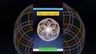 Spirograph | Shapes Mania | Rangoli | Python Project | Project | Turtle Python #shorts #design