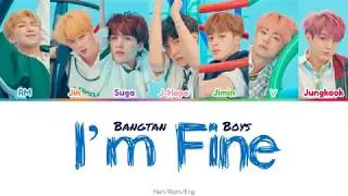 BTS (방탄소년단) &ndash; I&rsquo;m Fine (Color-coded lyrics) Han/Rom/Eng