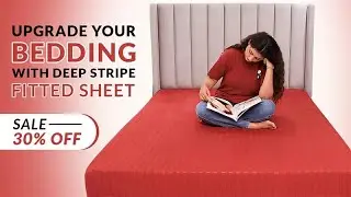 Upgrade Your Bedding with Deep Stripe Sheets - 30% OFF Sale!