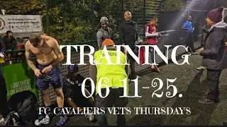 Thursday night training session Fc Cavaliers Vets 06-11-2025