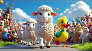 Baa Baa Sheep and the Waddling Duck Parade | Nursery Rhymes & Kids Songs | Animal Parade Fun