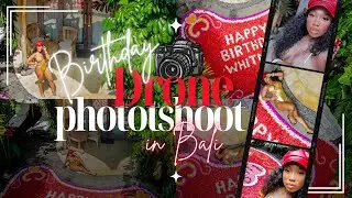 Flower Pool Birthday Shoot In BAli|FlowerBathDecoarations|Droneshoot|Birthdayphotshoot|Bali|GRWM|