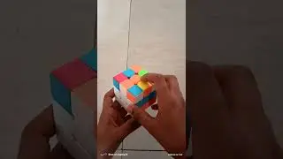 How to solve 3x3 first layer #raghav #cubing