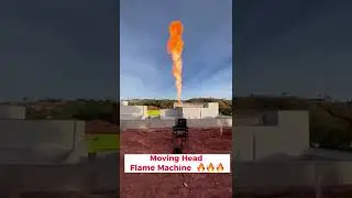Moka sfx Moving Head Flame Machine🔥#shorts #shortvideo #flame #fire #event #stage #outdoors  #moka