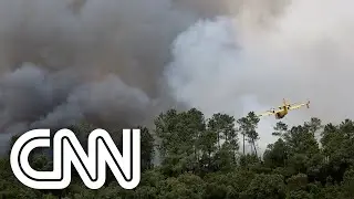 Portugal sofre com onda de calor e incêndios florestais | CNN PRIME TIME