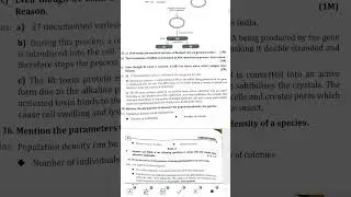 Pu12 Biology Model question paper5 #ncert #test #august #puboard #2024 #important #faq #surequestion
