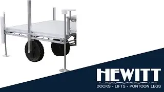 Вспомогательное колесо L Dock шириной 8 футов, одинарная стойка