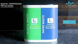 Orchids International FRP Duo Dustbin OR/FRP/DUO/60.