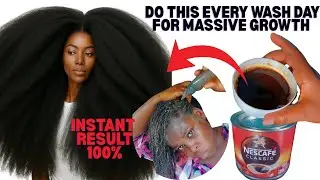 Do This Every Wash Day for Faster Hair Growth | Coffee, Cinnamon & Ginger Shampoo for Healthy Scalp