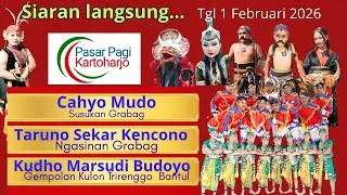 Siaran langsung CM,  TSK, KMB, DI PASAR PAGI KARTOHARJO