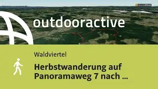 Flyover-Video: Herbstwanderung auf Panoramaweg 7 nach Rappottenstein am 3. November 2024