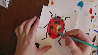 Ladybug 6: Highlights with White Gouache