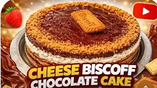 Delicious Cheese Biscoff Chocolate Cake||🥮||How To Make Recipe 