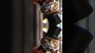 An anthropomorphic gentleman cat #shorts #shortvideo #trending #trendingshorts #cat #ai #2024