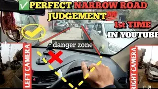 LEFT & RIGHT JUDGEMENT NARROW ROAD ✅| CAR DRIVING Training💯 | sunny drive zone