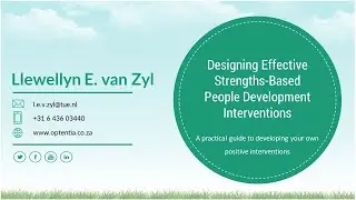 Designing Effective Strengths-Based People Development Interventions