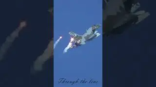 Chengdu J-10CE in Camo Pumping Flares | Through the lens