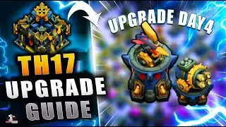TH17 Upgrade guide Day 04 in clash of clans | TH17 Upgrade Multi-Gear Tower #coc #clashofclans