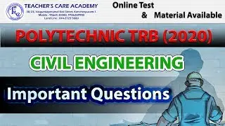 Polytechnic TRB : CIVIL Engineering (Important Questions)